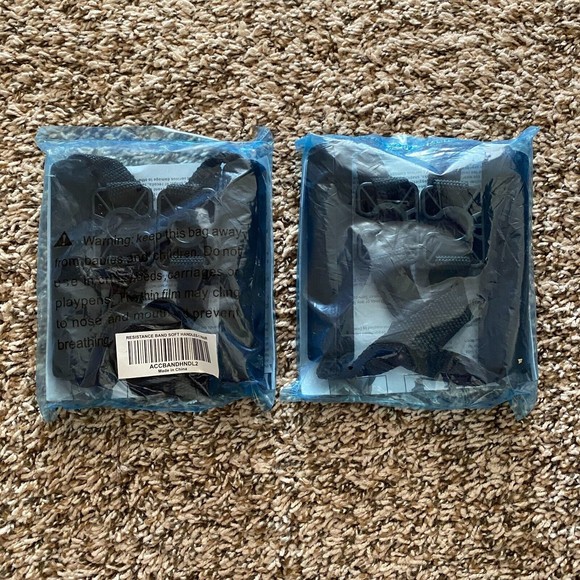 BeachBody B-Lines Resistance Band Soft Handles Black Lot of 2 Pairs - Picture 1 of 2